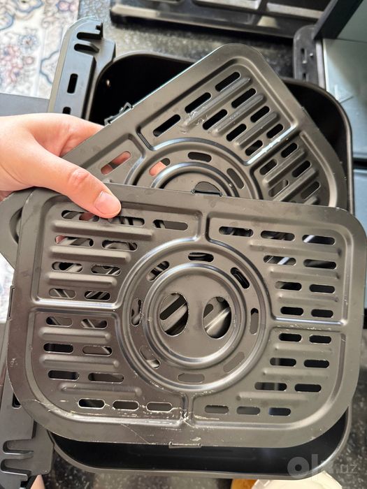 Двухкамерный аэрогриль UAKEEN (Air Fryer) с сенсорным экраном
