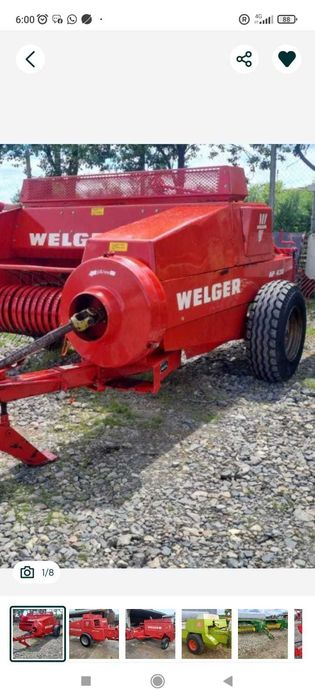 Presa de balotat  Welger AP 41,42,45,52,53,430,530,  JD 336 A, 342 .