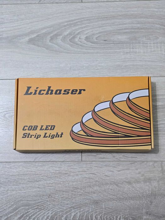 Bandă LED COB Lichaser 12V, Alb Cald, 6×2m, dimmer touch