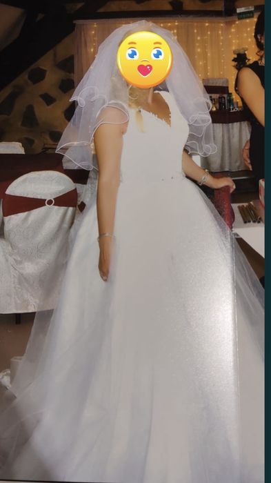 Rochie mireasa regala /sirenă cu trenă detasabilă