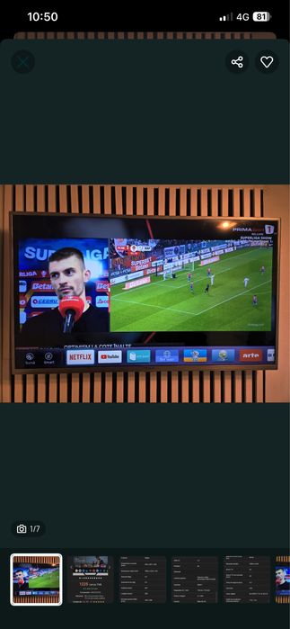 Smart tv tesla 109 cm diagonala