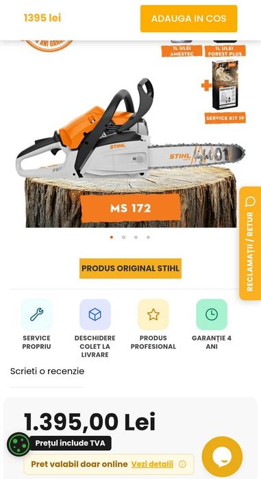 Drujbă Stihl Ms 172