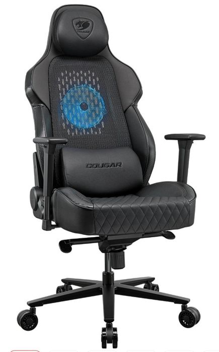 Игровое кресло COUGAR NxSys Aero Black, с вентилятором