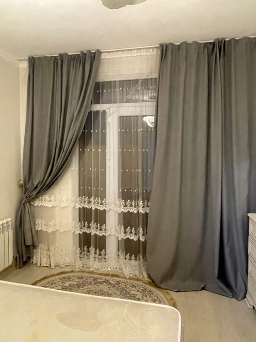 Шторы бу в хорошем качестве + тюль
