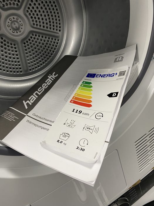 Сушилня с термопомпа HANSEATIC HWT8A2GT, 8 кг