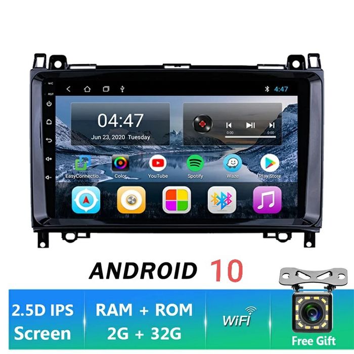 Mercedes Мултимедия Android 9 инча A B vito viano sprinter vw crafter
