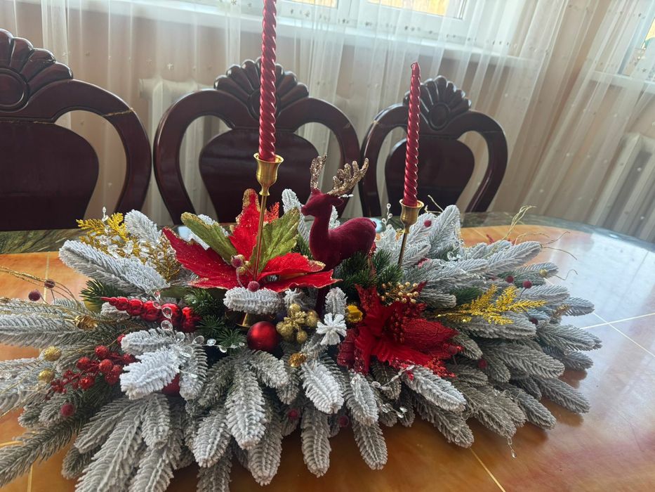 Новогодняя композиция на стол