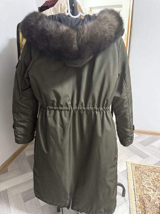 Қыстық куртка парка цвет хаки