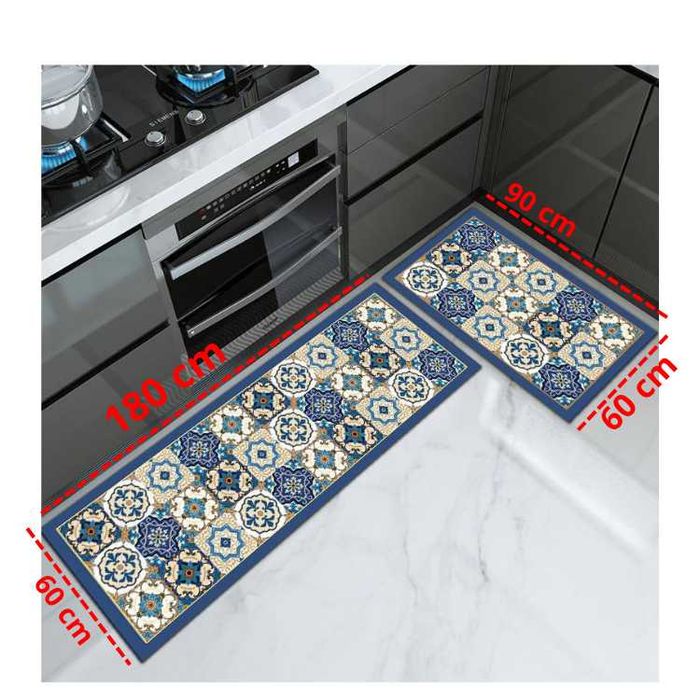 Коврик, противоскользящий, для кухни, 60-90/60-180
