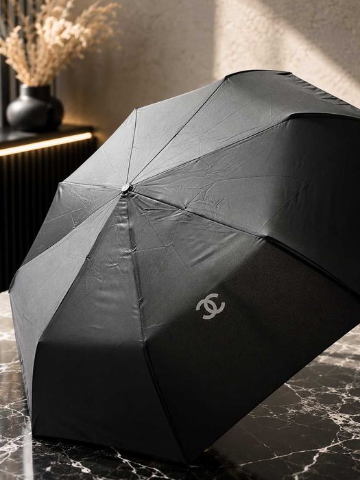 черен чадър на шанел нов есенен зимен chanel унисекс