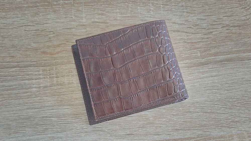 Portofel barbatesc BOND NON – piele naturala Premium (model Croco) - NOU
