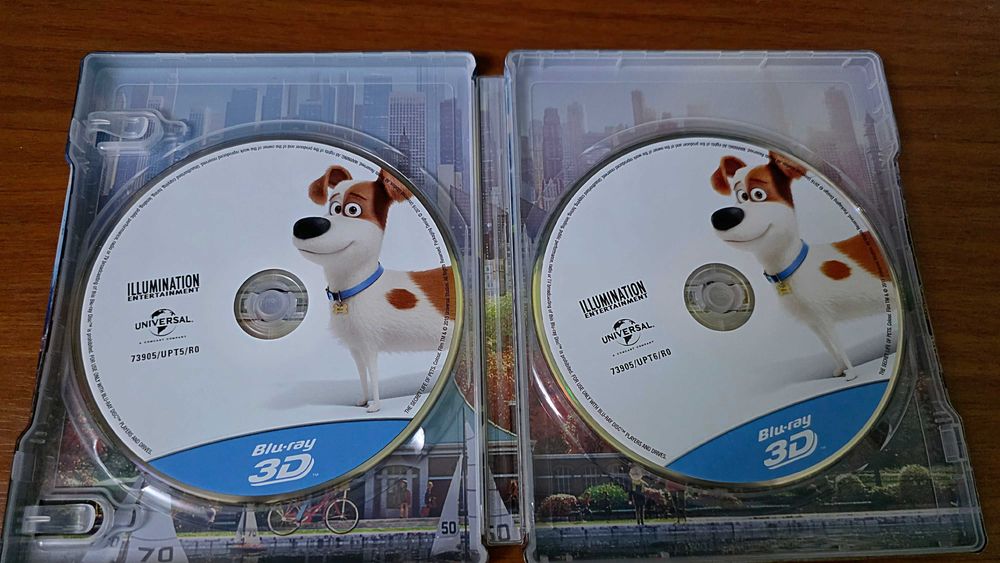 Vand set 2 steelbook-ri The Secret Life of Pets 1 si 2, bluray 3D+2D