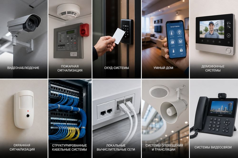 Установка: Kamera, Pojarka, internet, Umniy dom.