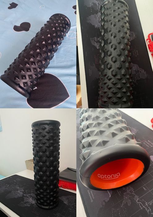Foam roller Rulou de masaj APTONIA Hard, negru