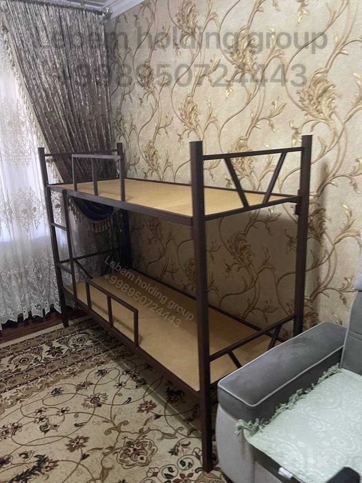 2 etajli kravat 2 этажный кроват кровать двухярусное  metallicheskoy