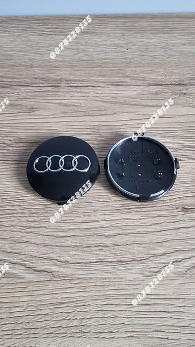 Капачки за джанти Audi 60мм черни комплект 4бр