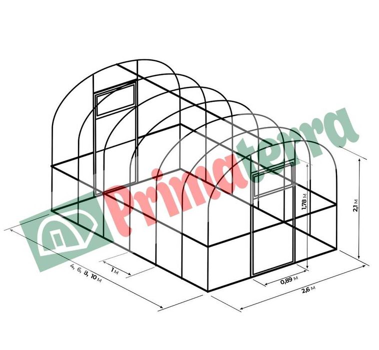Оранжерии Primaterra Mini и Optima - компактни модели за домашната градина