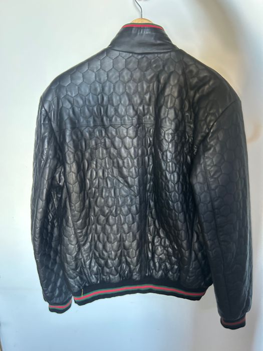 Мъжко кожено яке Gucci