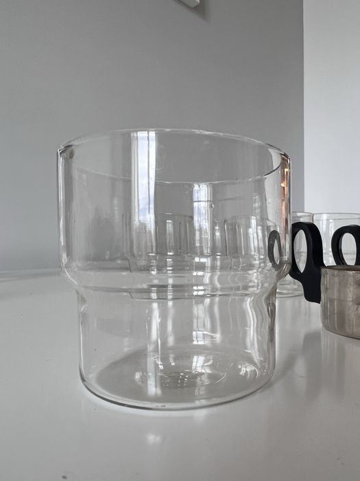 Ретро чаши за чай от топлоустойчиво стъкло