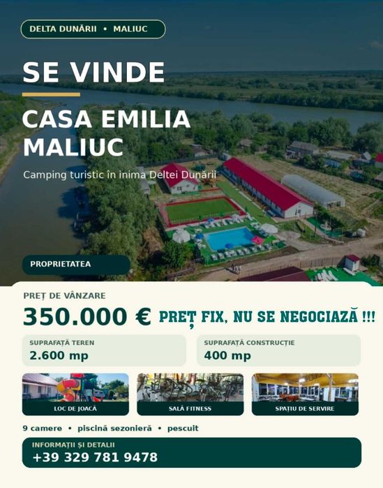 CAMPING turistic în DELTA Dunării