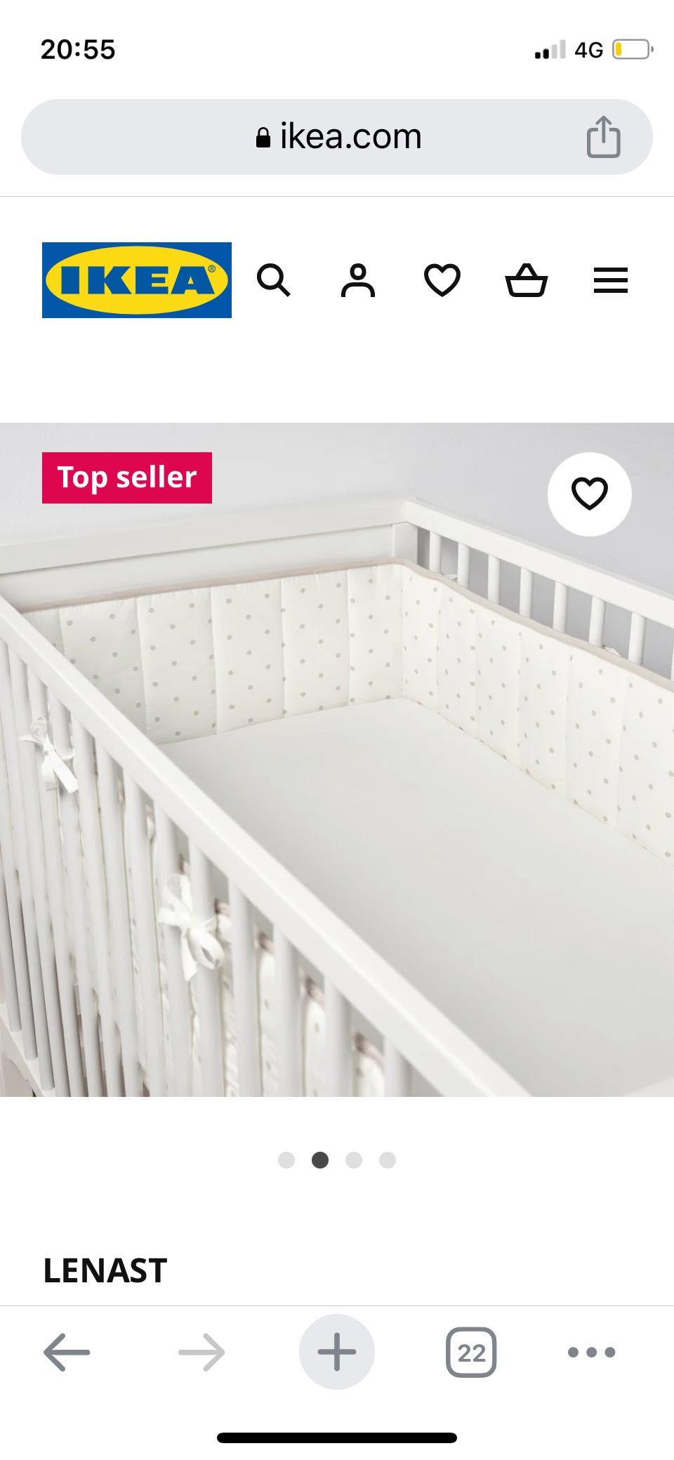 Ikea sales cot protector