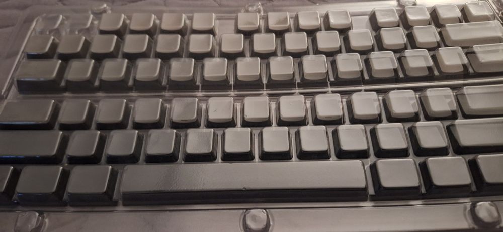 Keycaps side engraved Grey Gradient