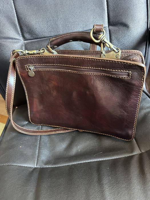 Geanta barbati office Piele de vitel made in Italy