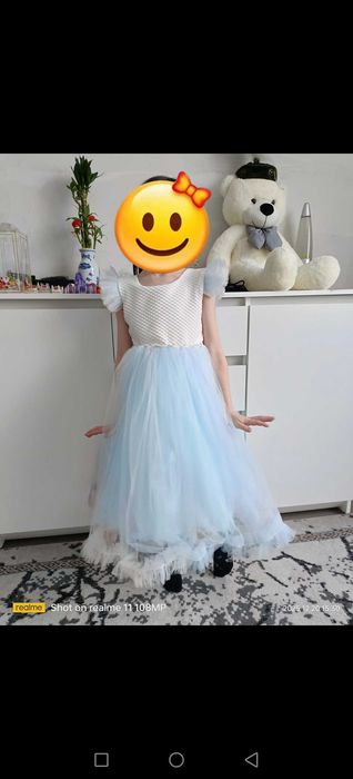 Платье на девочку 5-7 лет, надели 1 раз