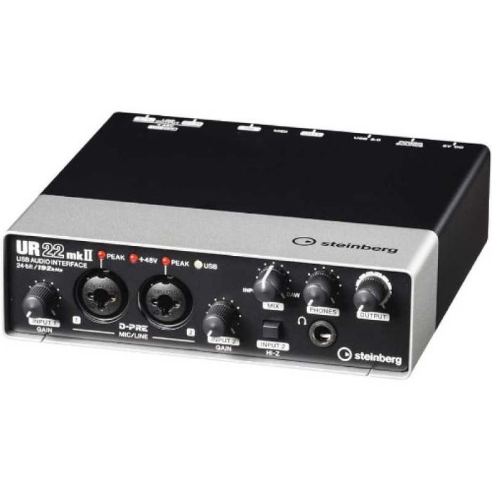 Interfata audio Steinberg UR22 mk2, XLR, 2x intrari D-PRE cu circuit Darlington, Rezolutie maxima 24-bit  192kHz | GARANTIE 12 LUNI | UsedProducts.ro