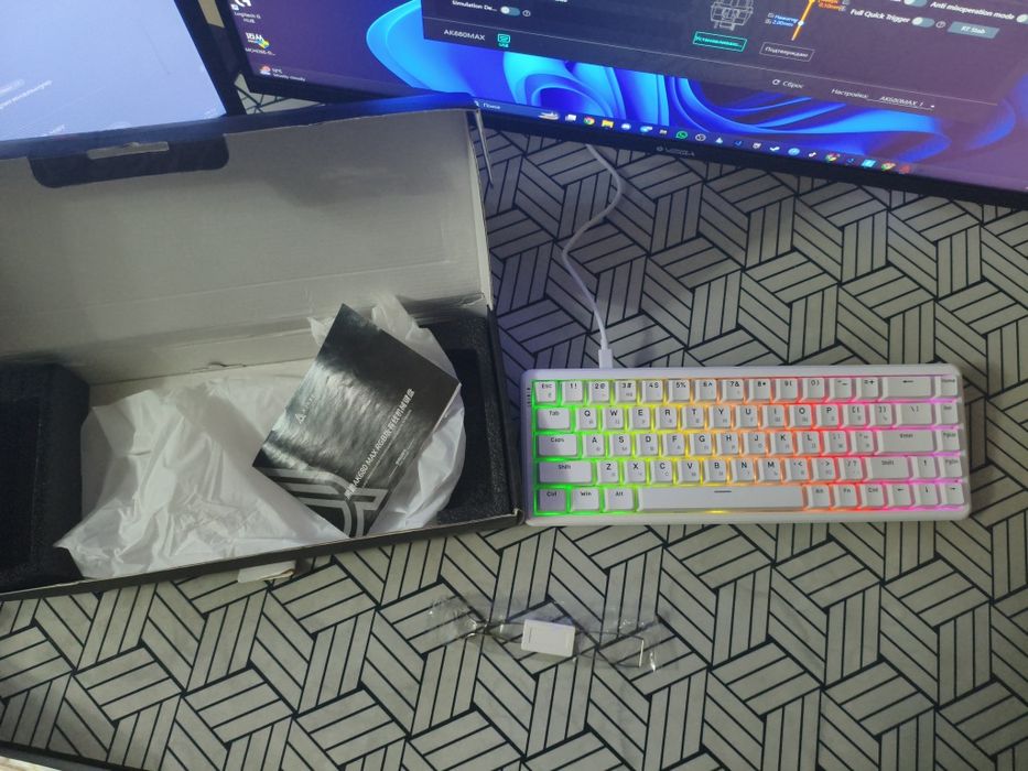 Магнитная клавиатура ajazz ak680 max