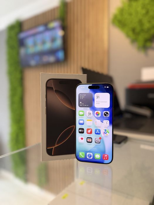 **ATS GSM**iPhone 16 Pro 256Gb Desert/Baterie98%/Grad A/Fact+Gar 12 luni