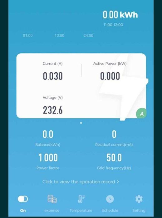 63A Контролен електромер TOMZN Wi-Fi с LED дисплей