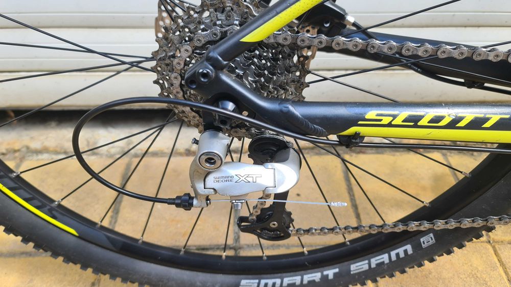 Алуминиев планински dirt jump Scott Aspect 27,5" цола инча с Shimano XT и вилка Manitou Black
