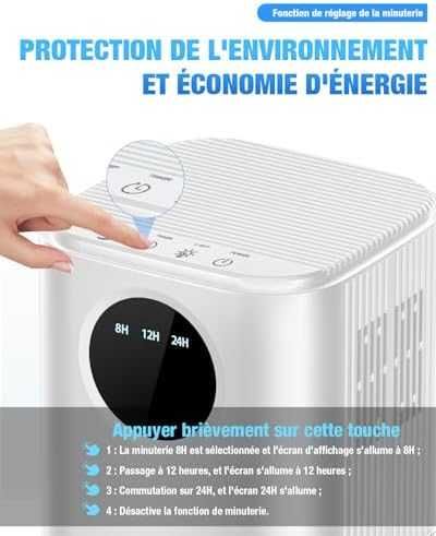Homtronics влагоуловител 1700ml с таймер тих
