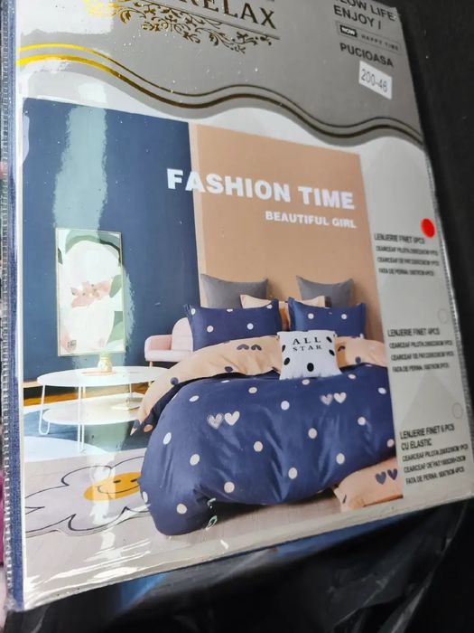 Lenjerie de pat din finet/Pucioasa