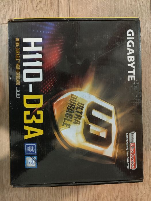 Vând set gigabyte H110-D3A cu procesor și ramuri