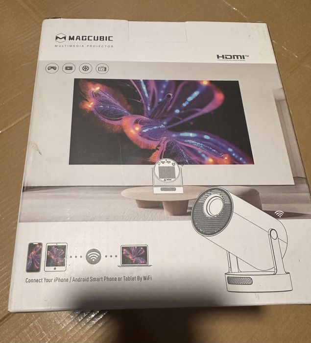 Videoproiector Magcubic 720p 1280x720 dpi 260ANSI Android 11 Wifi6 Nou