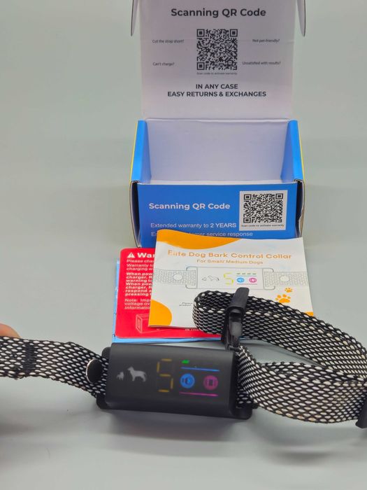 Антилай нашийник за куче- без шок, с сигнал и вибрация, 5 степени