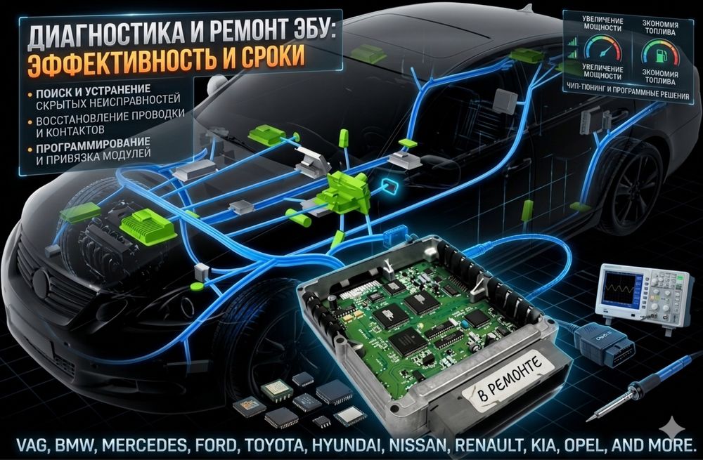 Ремонт ЭБУ автомобилей