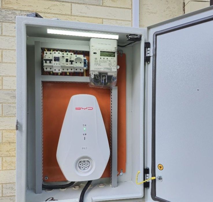 Установка (50$~80$) Зарядной устройство для электромобилей.. 7Kw