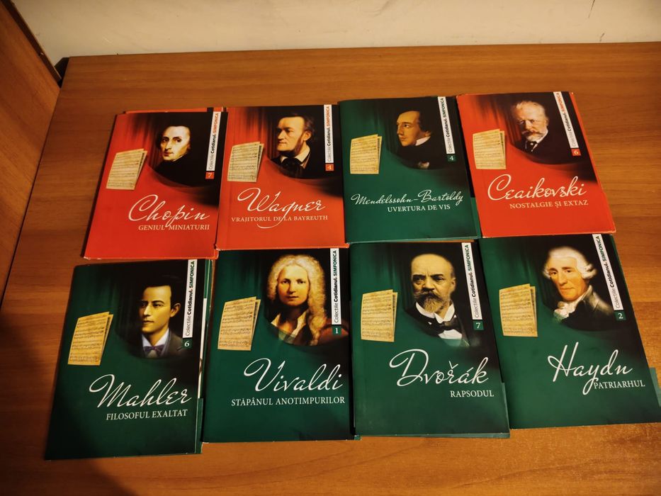 Vând 8 dvd uri muzica clasică colecția Simfonica Cotidianul