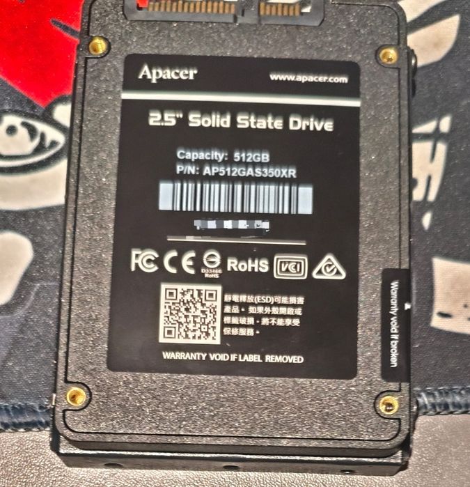 SSD диск 2.5" Apacer AS350X 512GB SATA III