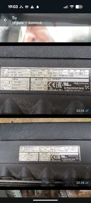 Pompa Grundfos  65/240 recirculare