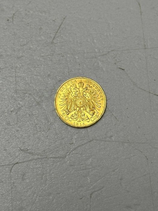 MONEDA AUR 900 - 20 CORONA 1915 - Austria - Francis Joseph I - 6.77g !