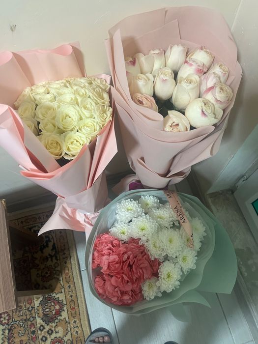 Цветы, букеты свежие