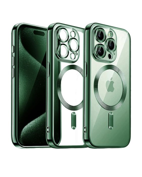 Husa Wireless Brighht + Folie Sticla Curbata Iphone 11/12 PRO/PRO MAX