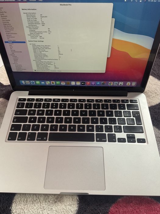 macbook pro 13,retina displey,late 2013 i5 absolut impecabil