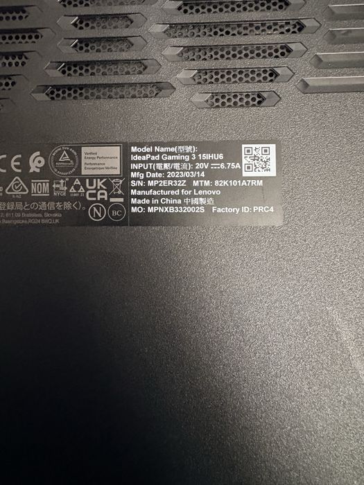 Laptop Gaming Lenovo 15IHU6