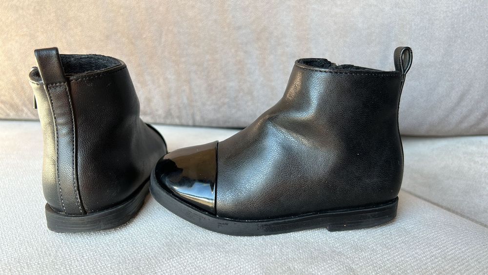 Ghete Zara Piele Naturala+piele lacuita