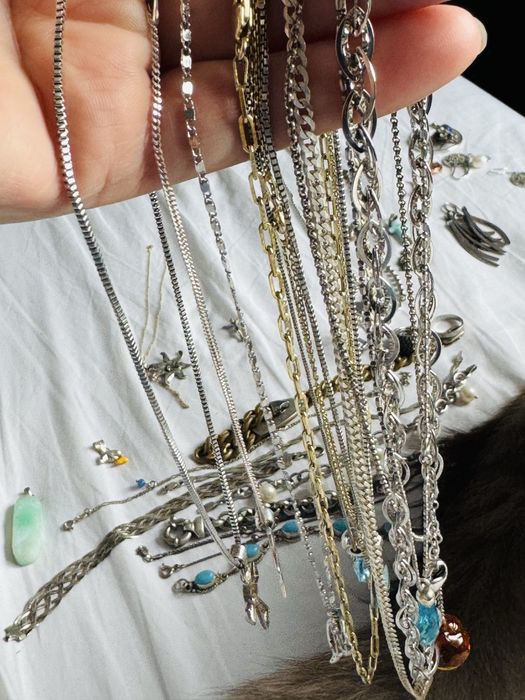 Lot Bijuterii Argint 925 Masiv Diverse Modele (340 grame